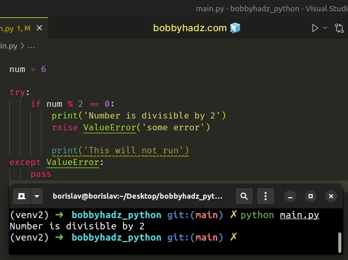 How To Exit An If Statement In Python 5 Ways Bobbyhadz