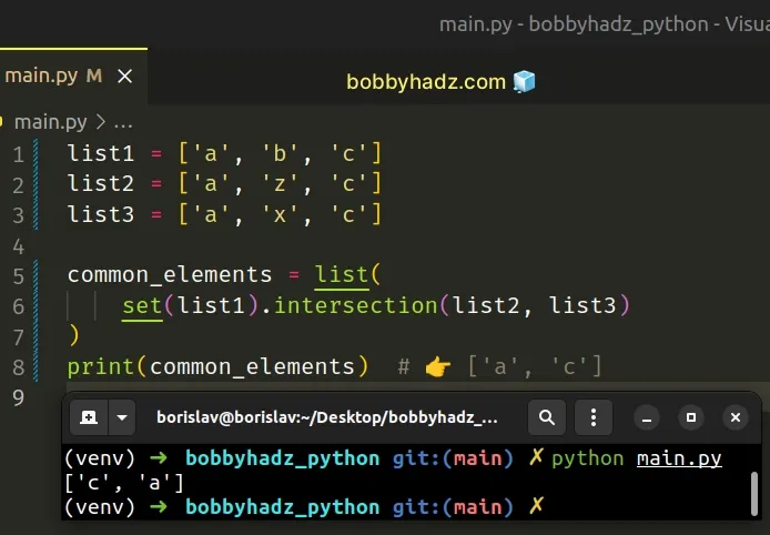 Find Common Values In Multiple Lists Python