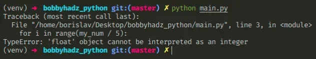 typeerror float object cannot be interpreted as an integer