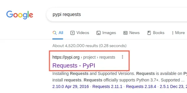 google pypi module
