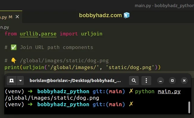 joining url path components when constructing url