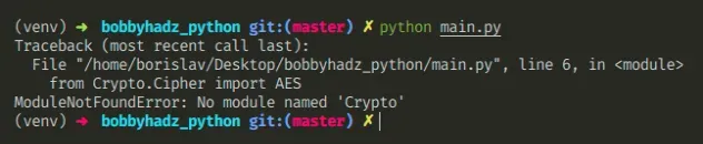 no module named crypto