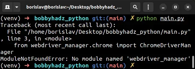 Modulenotfounderror: No Module Named 'Selenium' In Python | Bobbyhadz