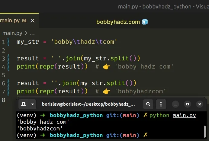 remove-the-tabs-from-a-string-or-split-by-tab-in-python-bobbyhadz