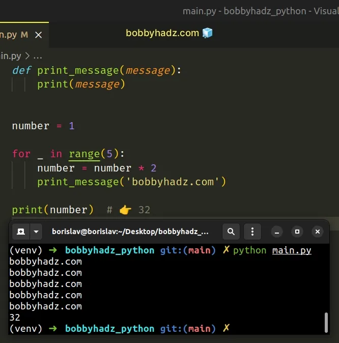 how-to-call-a-function-n-times-in-python-bobbyhadz