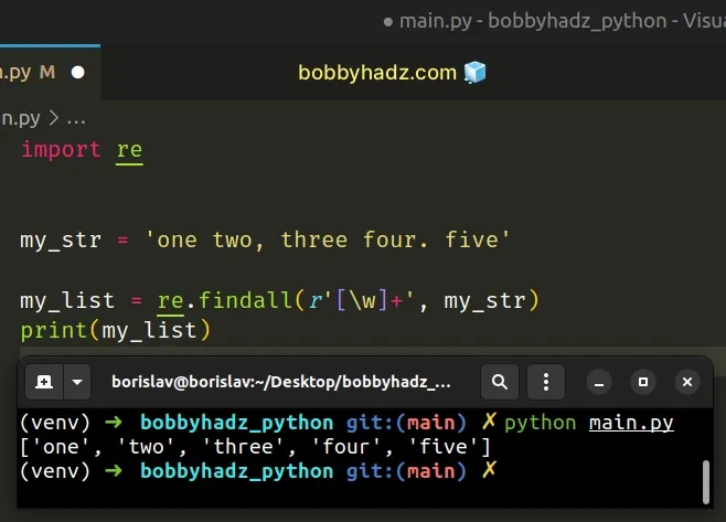 How To Split A String By Whitespace In Python Bobbyhadz