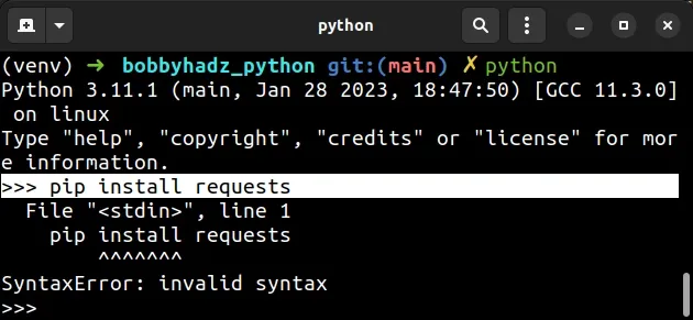  pip Install Causes SyntaxError Invalid Syntax Solved Bobbyhadz