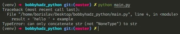 typeerror can only concatenate str not nonetype to str