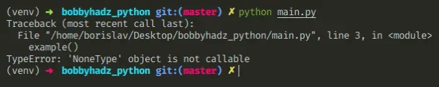 typeerror nonetype object is not callable
