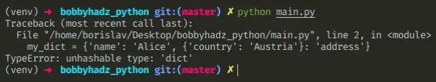 Typeerror: Unhashable Type: 'Dict' In Python [Solved] | Bobbyhadz