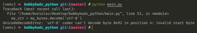 unicodedecodeerror utf 8 codec cant decode byte 0x92