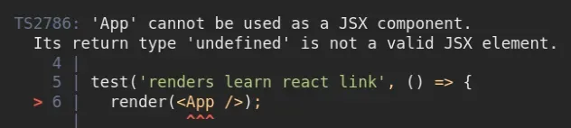 cannot be used as jsx component