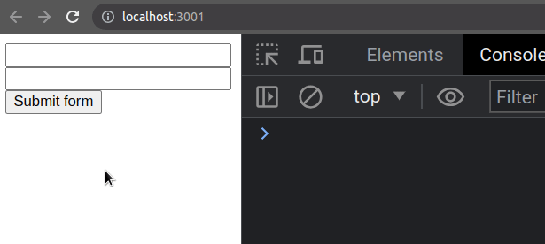 clear input values after form submit using reset