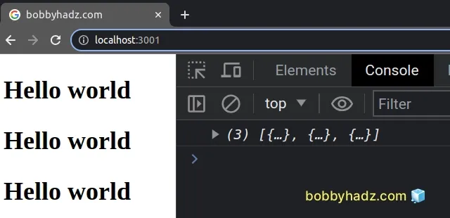 create n of same component element using for loop