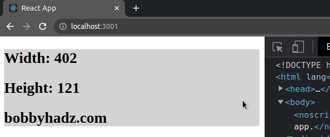 get-the-height-and-width-of-an-element-in-react-bobbyhadz