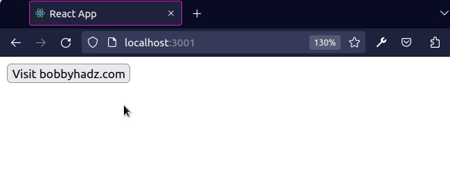 react open link in new tab on button click