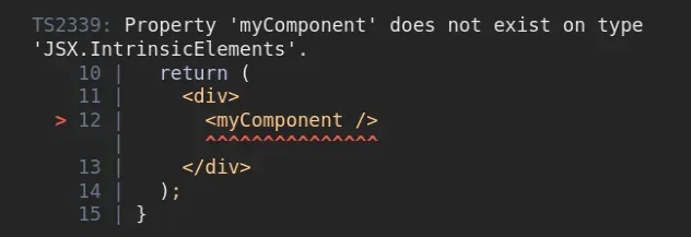property does not exist on type jsx intrinsicelements
