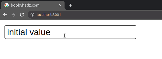 unable to type in input field