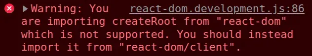 you are importing createroot from react dom