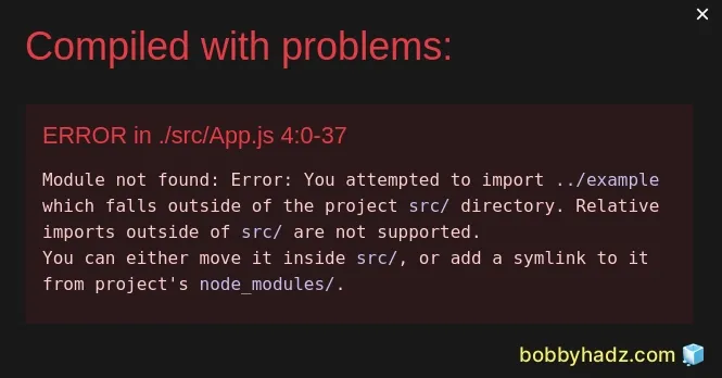 you attempted to import which falls outside project