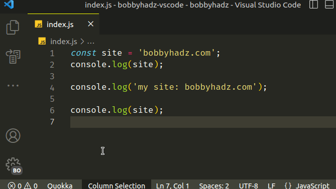Rename/refactor a Variable name in Visual Studio Code | bobbyhadz