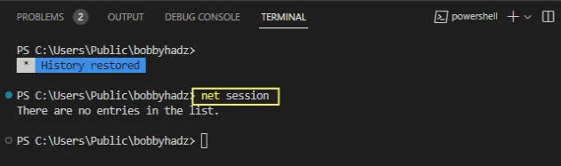 verify terminal runs as administrator