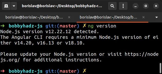 the-angular-cli-requires-a-minimum-node-js-version-of-either-bobbyhadz