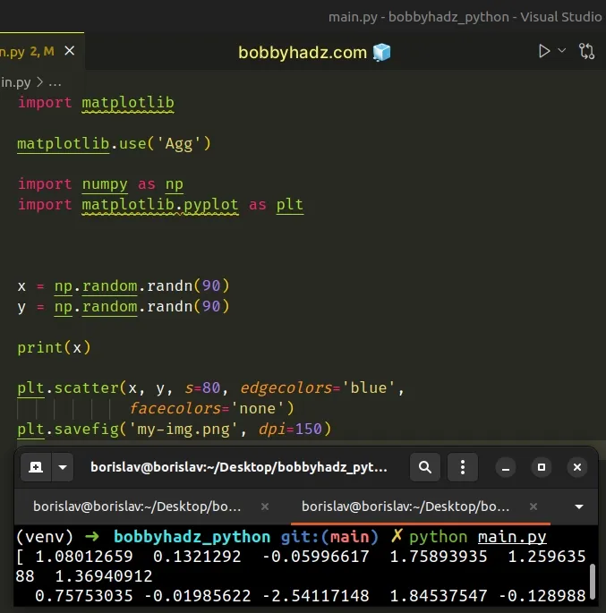 set matplotlib backend to agg