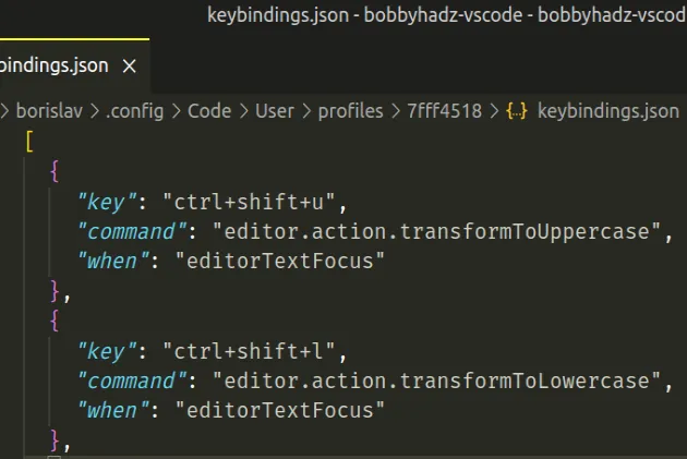 Transform text to Uppercase or Lowercase in VS Code | bobbyhadz