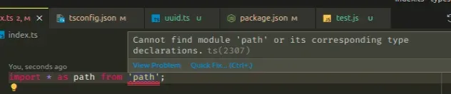 cannot find module path