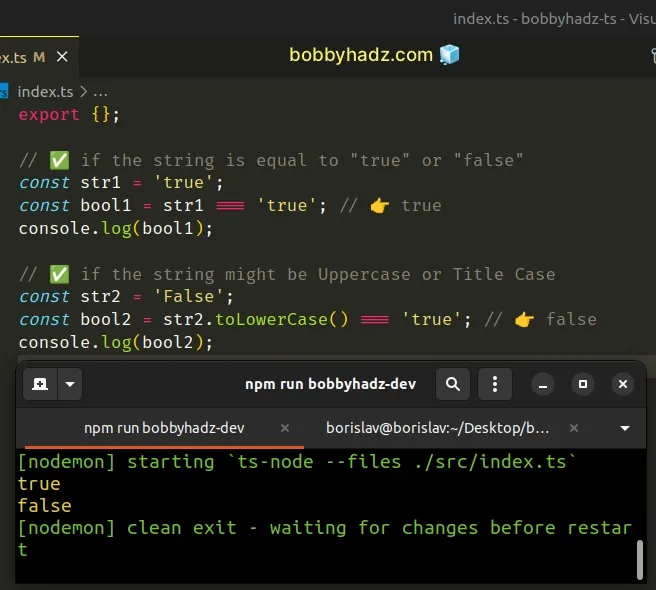 convert-a-string-to-a-boolean-and-vice-versa-in-typescript-bobbyhadz