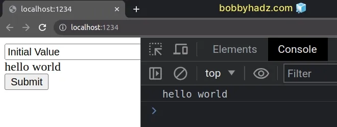 using document get element by id to select the div