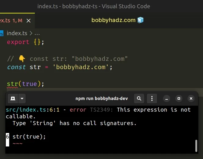 this expression is not callable type has no call signatures
