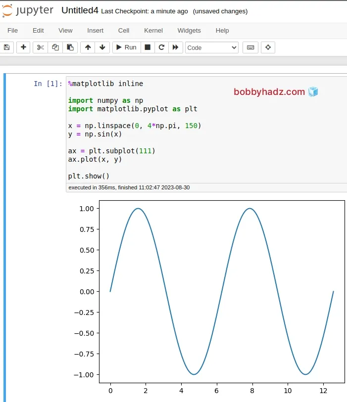 add matplotlib inline in jupyter notebook