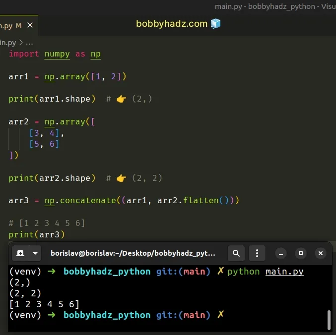 flatten the 2 d array to solve the error