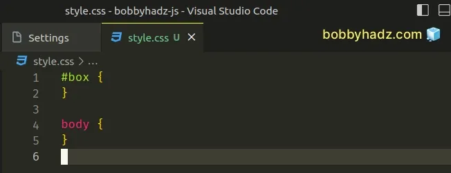 vs-code-do-not-use-empty-rulesets-css-error-solved-bobbyhadz