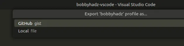 export github gist or local file