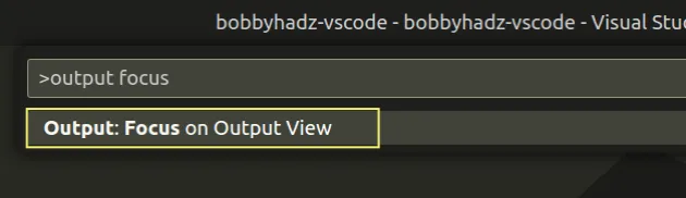 output focus on output view