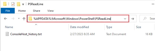 location of terminal history file windows