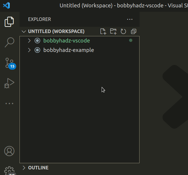 remove folder from workspace command palette