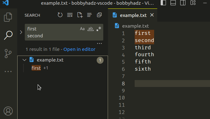 find-and-replace-with-a-newline-in-visual-studio-code-bobbyhadz