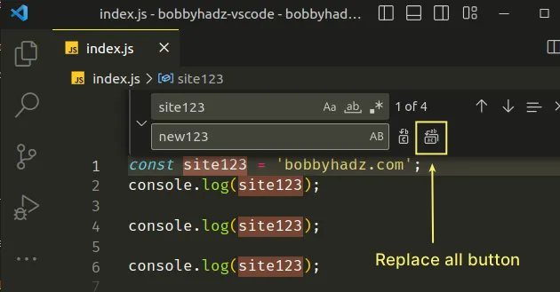 select-or-replace-all-occurrences-of-selection-in-vs-code-bobbyhadz