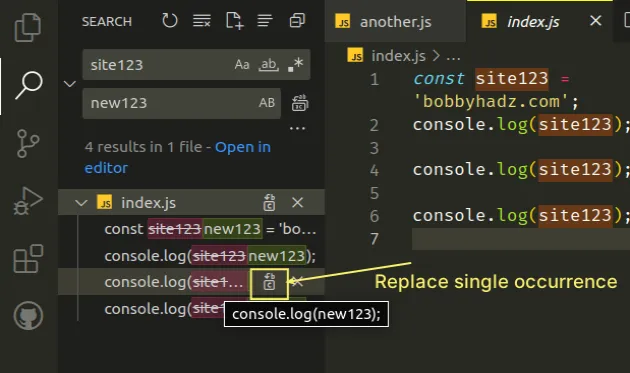 select-or-replace-all-occurrences-of-selection-in-vs-code-bobbyhadz