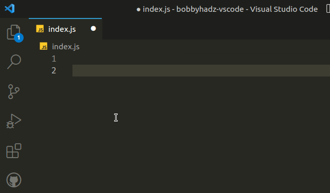 console log snippet from extension