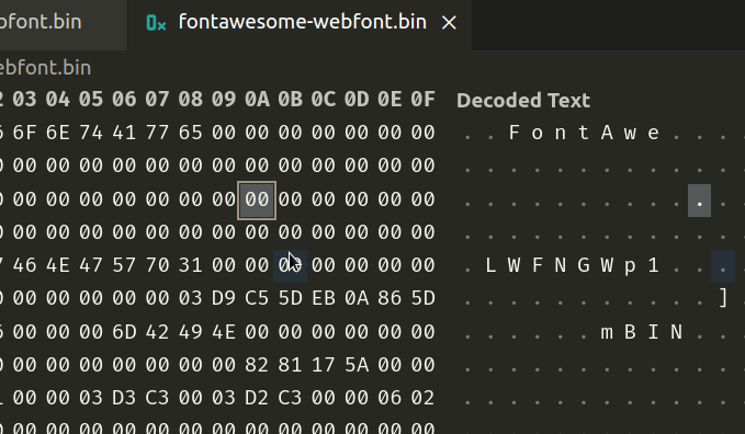 edit bin file terminal