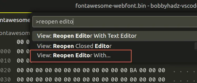 reopen editor with