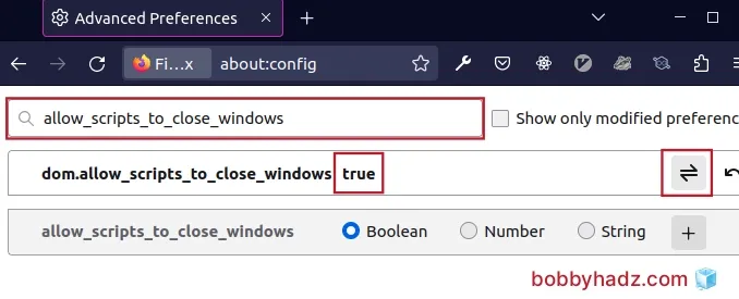 set allow scripts to close windows to true