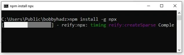 install npx