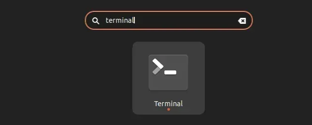 search for terminal